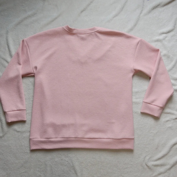 Marc NY by Andrew Marc Pink Longsleeve Ribbed V-neck Pullover Sweater size XXL - Picture 5 of 8